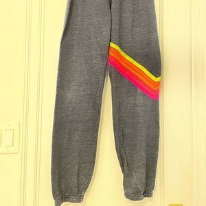 Aviator Nation Charcoal Chevron sweats